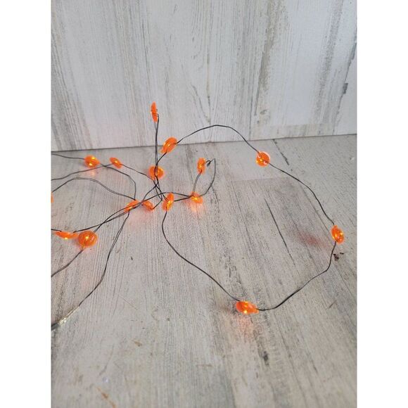 Pumpkin string light up Village accessory Halloween - Picture 3 of 11
